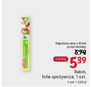 Folia spożywcza 50 m Rubin promocja