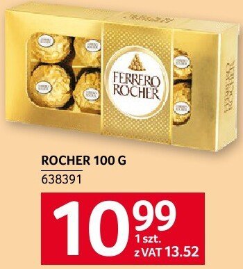 Słodycze Rocher 100 g Ferrero promocja w Selgros