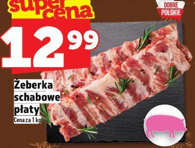 Mięso żeberka schabewe platy promocja w TOPAZ