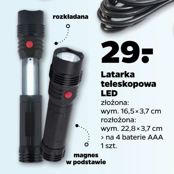 Latarka teleskopowa led promocja