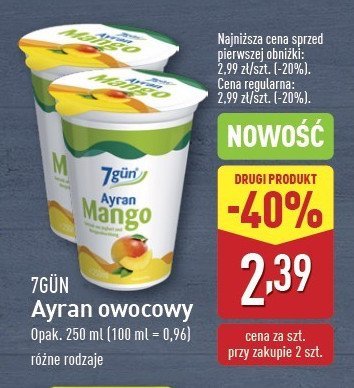 Ayran mango 7gun promocja