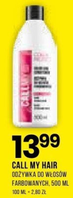 Odżywka do włosów Call My Hair farbowanych promocja w Drogerie Natura