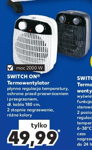 Termowentylator 2000w Switch on promocja