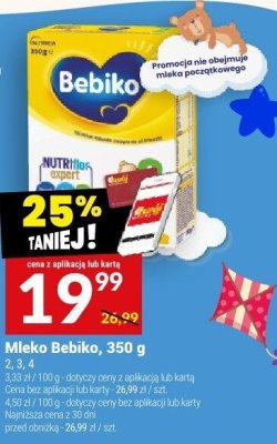 Mleko Bebiko, 350 g promocja w Twój Market