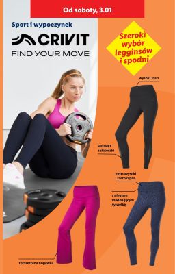 Legginsy i spodnie sportowe promocja w Lidl