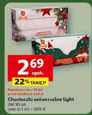 Chusteczki uniwersalne light promocja w Auchan