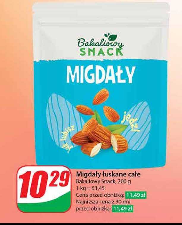 Migdały prażone Bakaliowy snack promocja