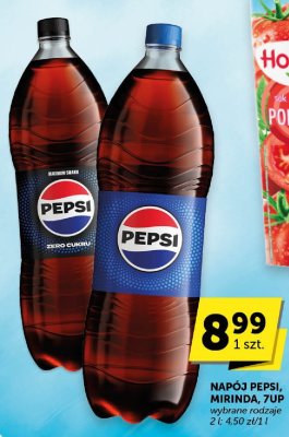 Napój Pepsi, Mirinda, 7Up wybrane rodzaje promocja w Groszek