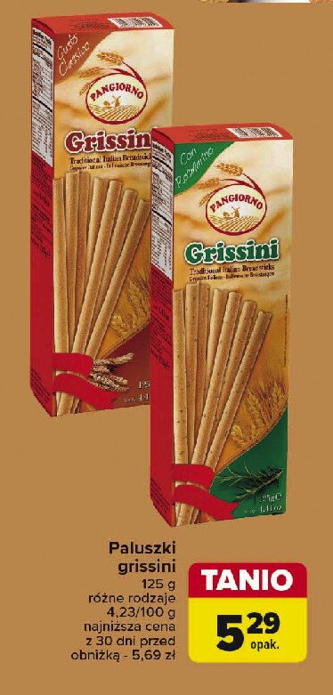 Paluszki grissini klasyczne PANGIORNO promocja