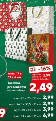 Torebka prezentowa promocja w Kaufland