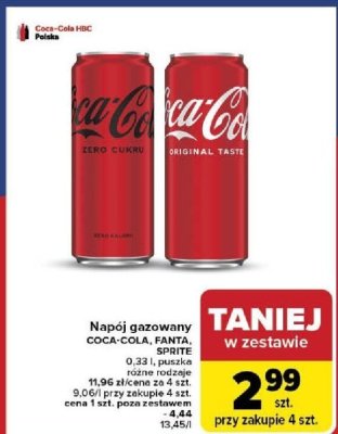 Napój promocja w Carrefour