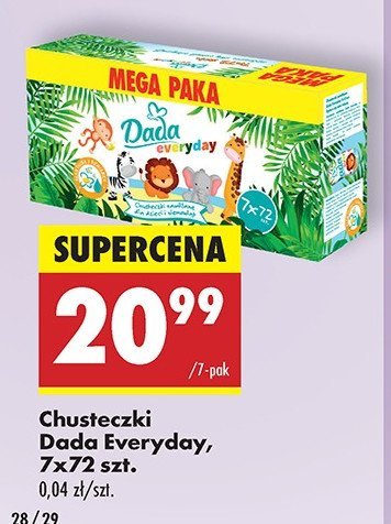 Chusteczki rumianek i alantoina Dada promocja