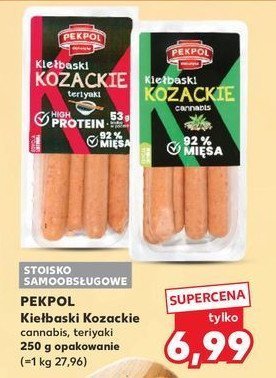 Kiełbaski kozackie teriyaki Pekpol promocja w Kaufland