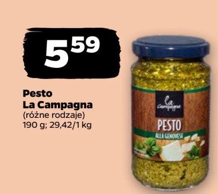 Pesto alla genovese z bazylią La campagna promocja