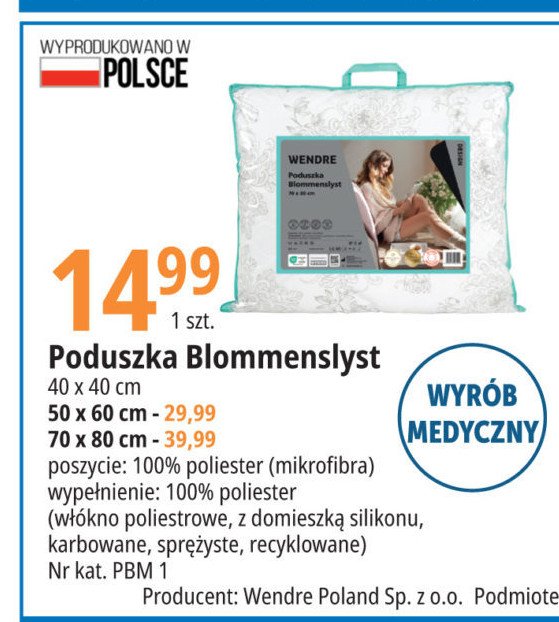 Poduszka blommenslyst 40 x 40 cm Wendre promocja