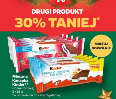 Mleczna Kanapka Kinder (różne rodzaje) promocja w Netto