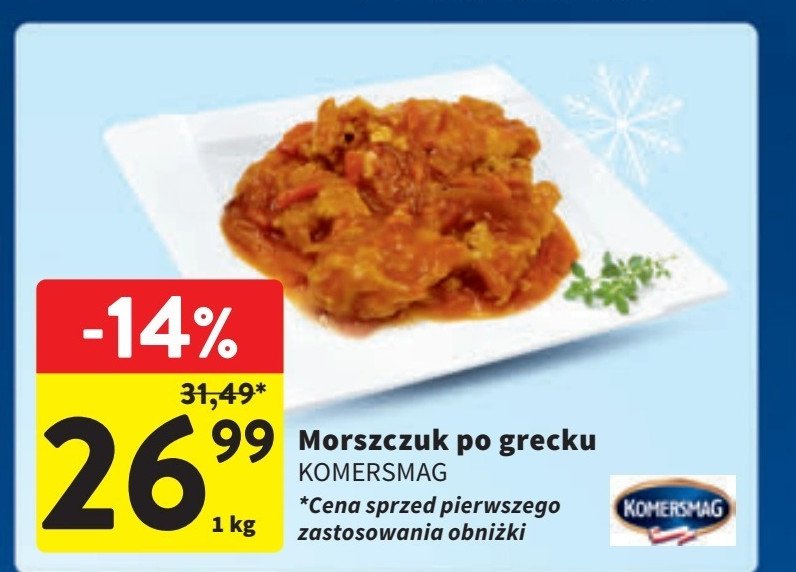 Morszczuk po grecku Komersmag promocja w Intermarche