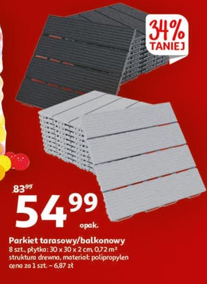 Parkiet tarasowy 30 x 30 x 2 cm Ołer promocja