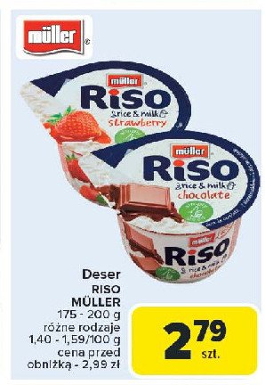 Deser truskawkowy Muller riso promocja