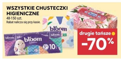 Wszystkie chusteczki higieniczne bloom promocja w Stokrotka