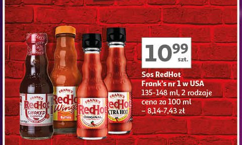 Sos wings Frank's red hot promocja