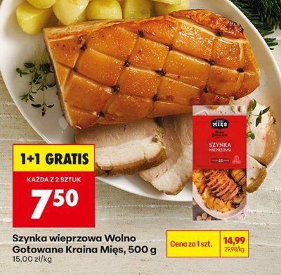 Szynka wieprzowa Wolno Gotowane 500 g promocja w Biedronka