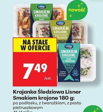 Krajanka śledziowa Smakiem krojone 180 g promocja w Biedronka
