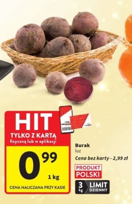 Burak luz promocja w Intermarche