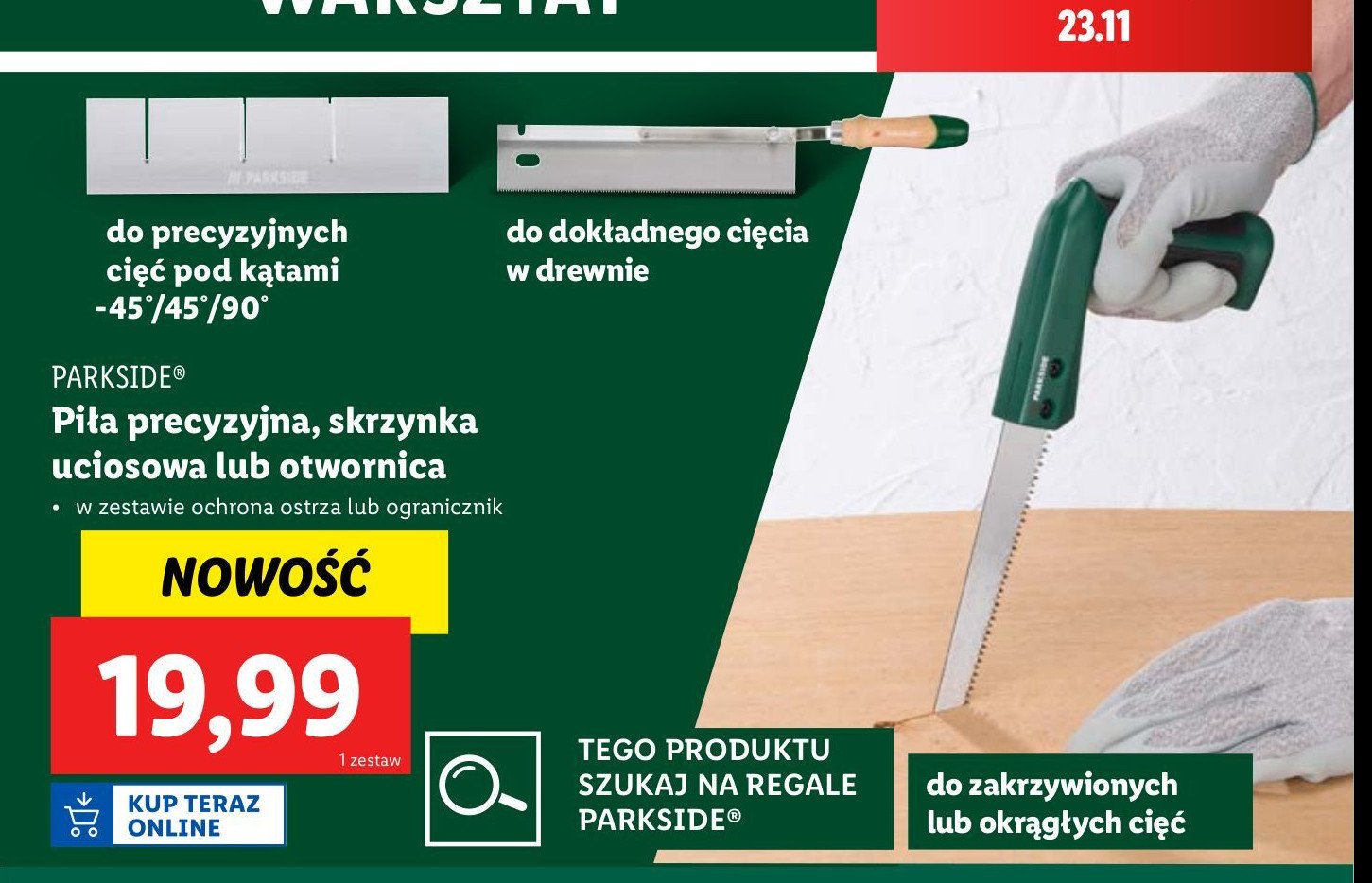 Piła precyzyjna Parkside promocja