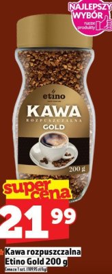 Kawa rozpuszczalna Etino Gold 200 g promocja w TOPAZ