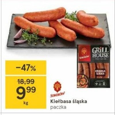 Kiełbasa śląska Sokołów grill house promocja