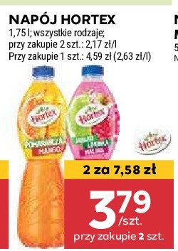 Napój jabłko-malina-limonka Hortex promocja