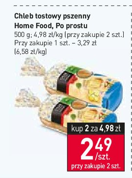 Chleb tostowy pszenny Home food promocja