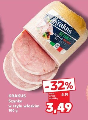 Szynka w stylu włoskim promocja w Kaufland