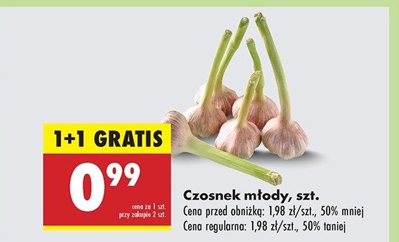 Czosnek młody promocja