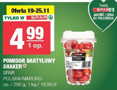 Pomidor daktylowy Shaker promocja w SPAR