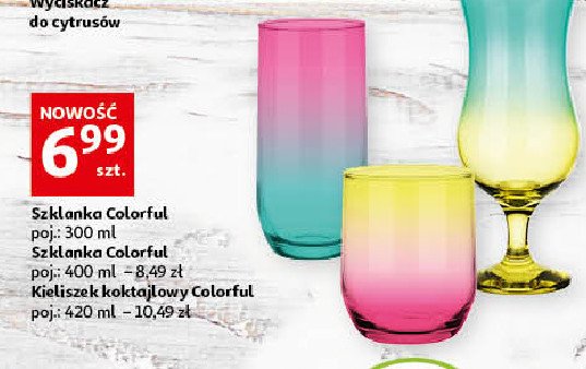 Szklanka colorful 300 ml promocje