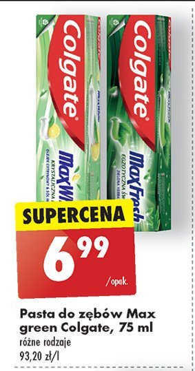 Pasta do zębów krystaliczna biel Colgate max white promocja