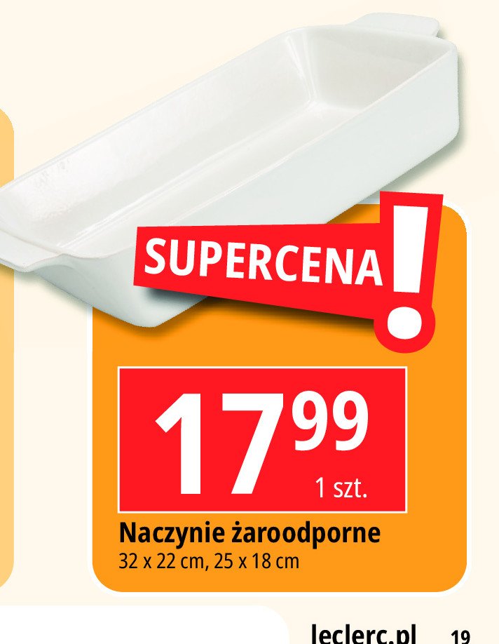 Naczynie żaroodporne prostokątne 32.4 x 18.8 cm Termisil promocja