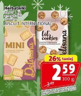 Herbatniki mini Lili Cookies BISCUIT INTERNATIONAL promocja w Prim Market
