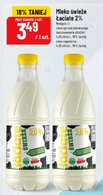Mleko świeże Łaciate 2% promocja w POLOmarket