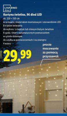 Kurtyna świetlna LED promocja w Lidl