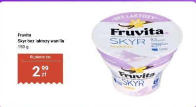 Skyr bez laktozy wanilia  promocja w Biedronka