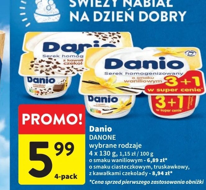 Serek truskawka Danone danio promocja
