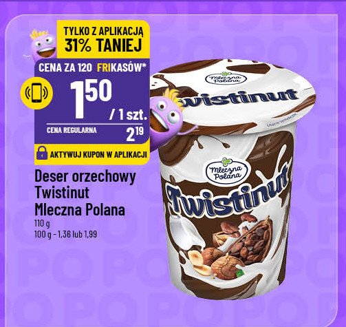 Deser twistinut Mleczna polana promocja w POLOmarket