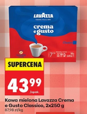 Kawa mielona Lavazza Crema e Gusto Classico promocja w Biedronka