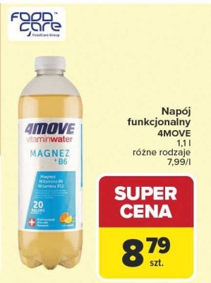 Napój funkcjonalny 4MOVE 1,1l różne rodzaje promocja w Carrefour Market