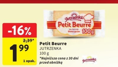 Masło Petit Beurre JUTRZENKA promocja w Intermarche