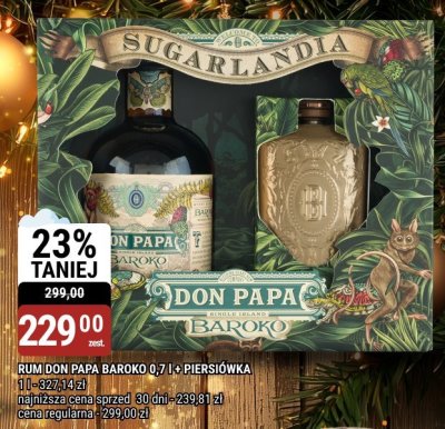 Rum Don Papa Baroko 0,7l + Piersiówka promocja w bi1