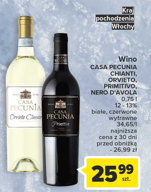 Wino CASA PECUNIA CHIANTI SEMI SWEET promocja